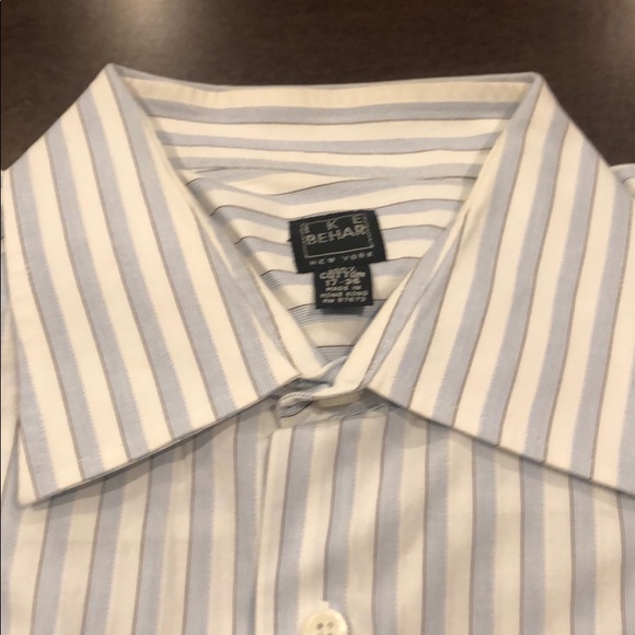 Ike Behar striped dress shirt white - Picture 2 of 3